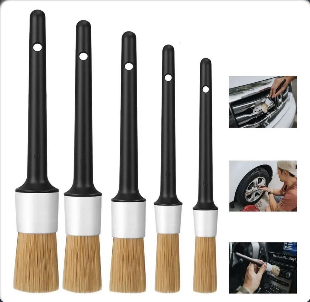 Brochas Pelo de Jabalí (pack de 5) de Proluxcar, 5 pzas