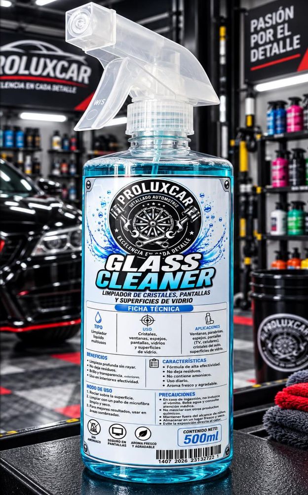 Limpiador Glass Cleaner de Proluxcar, 500 ml